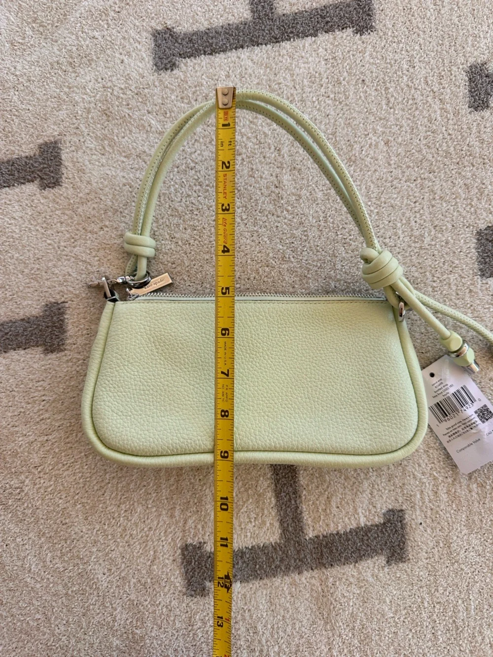 kate spade Pebbled Leather Crossbody Bag in Pale Green